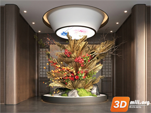 Lobby Decoration Skp Files 